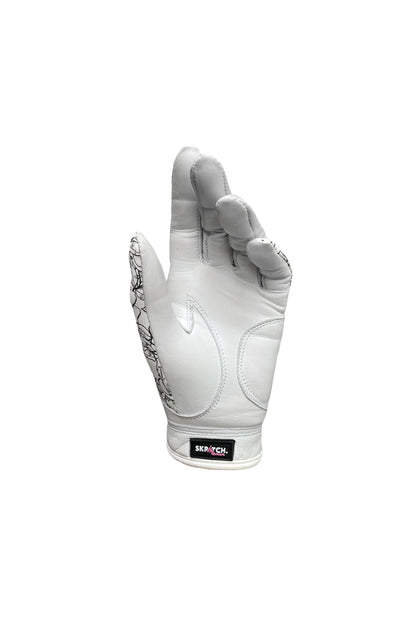 Black and White Floral Golf Glove