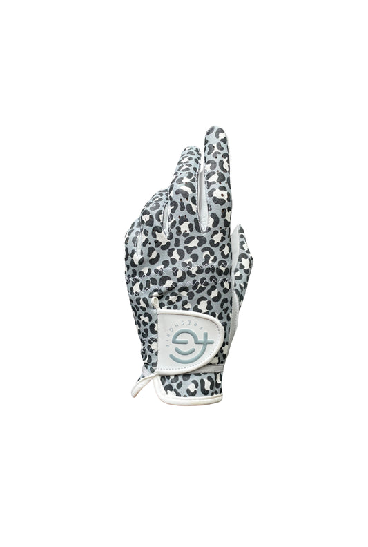 Grey Leopard Golf Glove