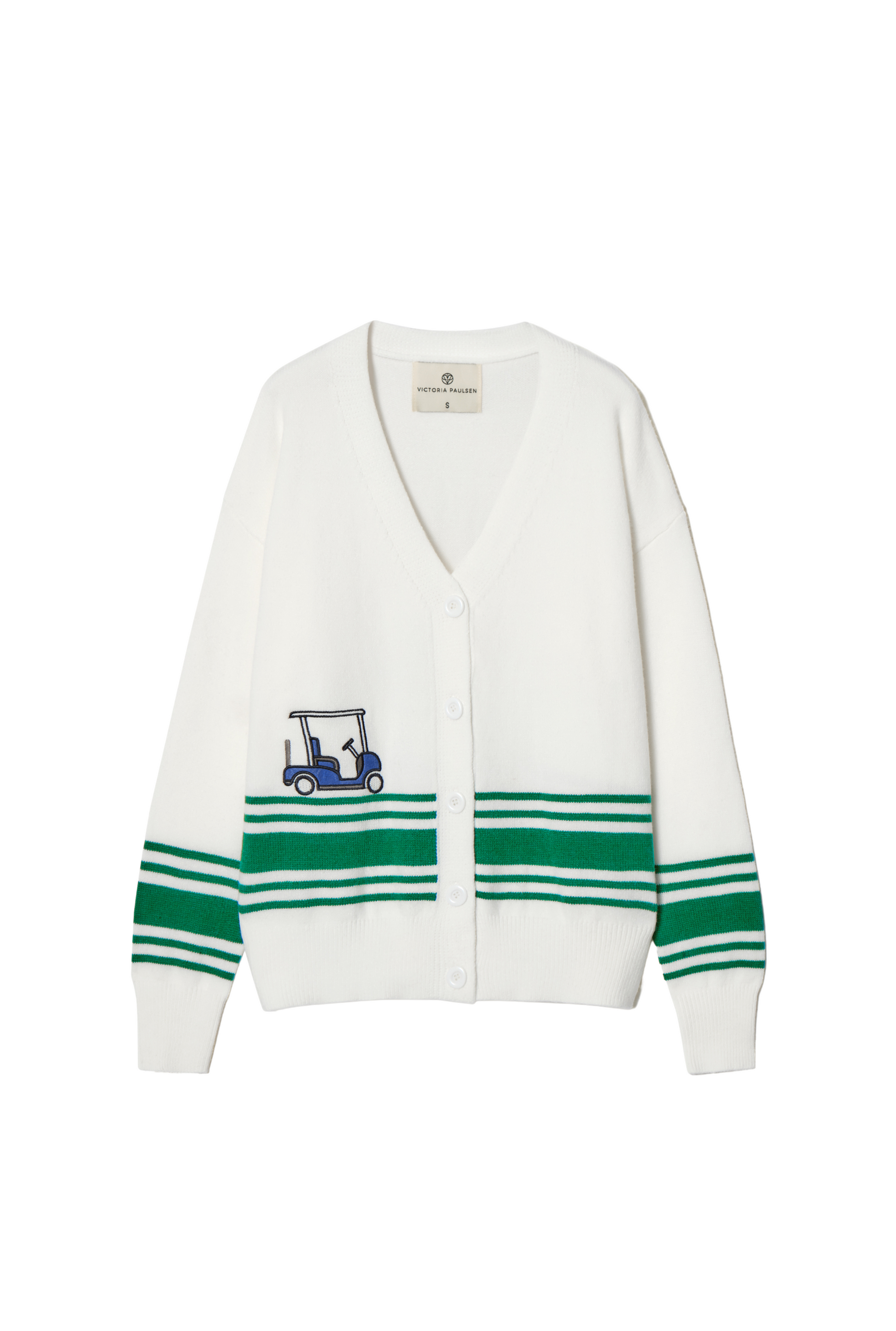 Victoria Paulsen_Sophie Cardigan_White/Green_1